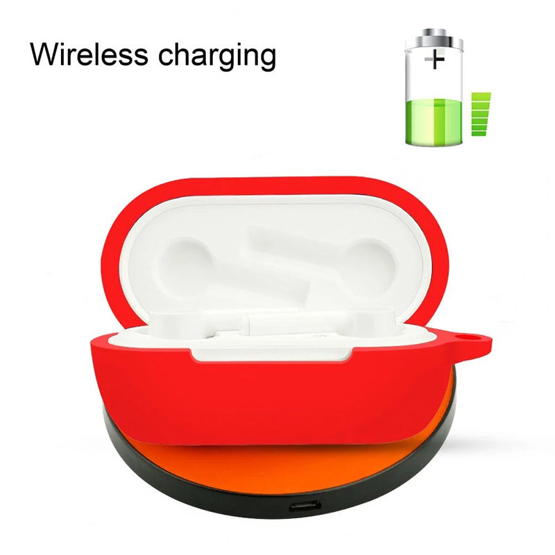 For OnePlus Buds Z2 Bluetooth Earphone Silicone Protective Case Drop-proof Cover with Anti-lost Buckle - Multi-color For OnePlus Buds Z2 Bluetooth Earphone Silicone Protective Case Drop-proof Cover with Anti-lost Buckle - Multi-color